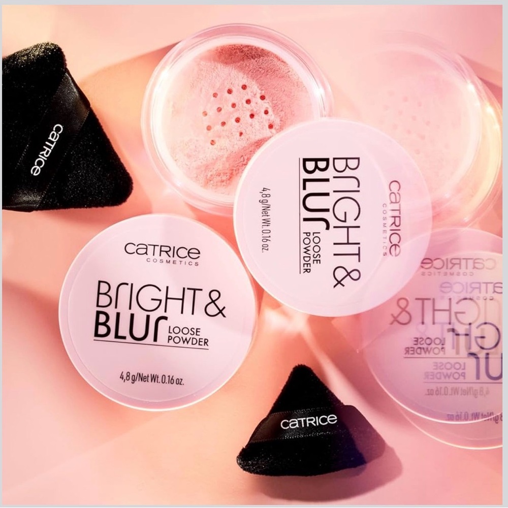 Catrice Cosmetics Bright & Blur Loose Powder Makeup Soft Pink NEW